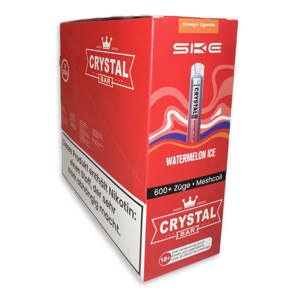 10 Stück Crystal Bar Watermelon Ice 2% Nikotin