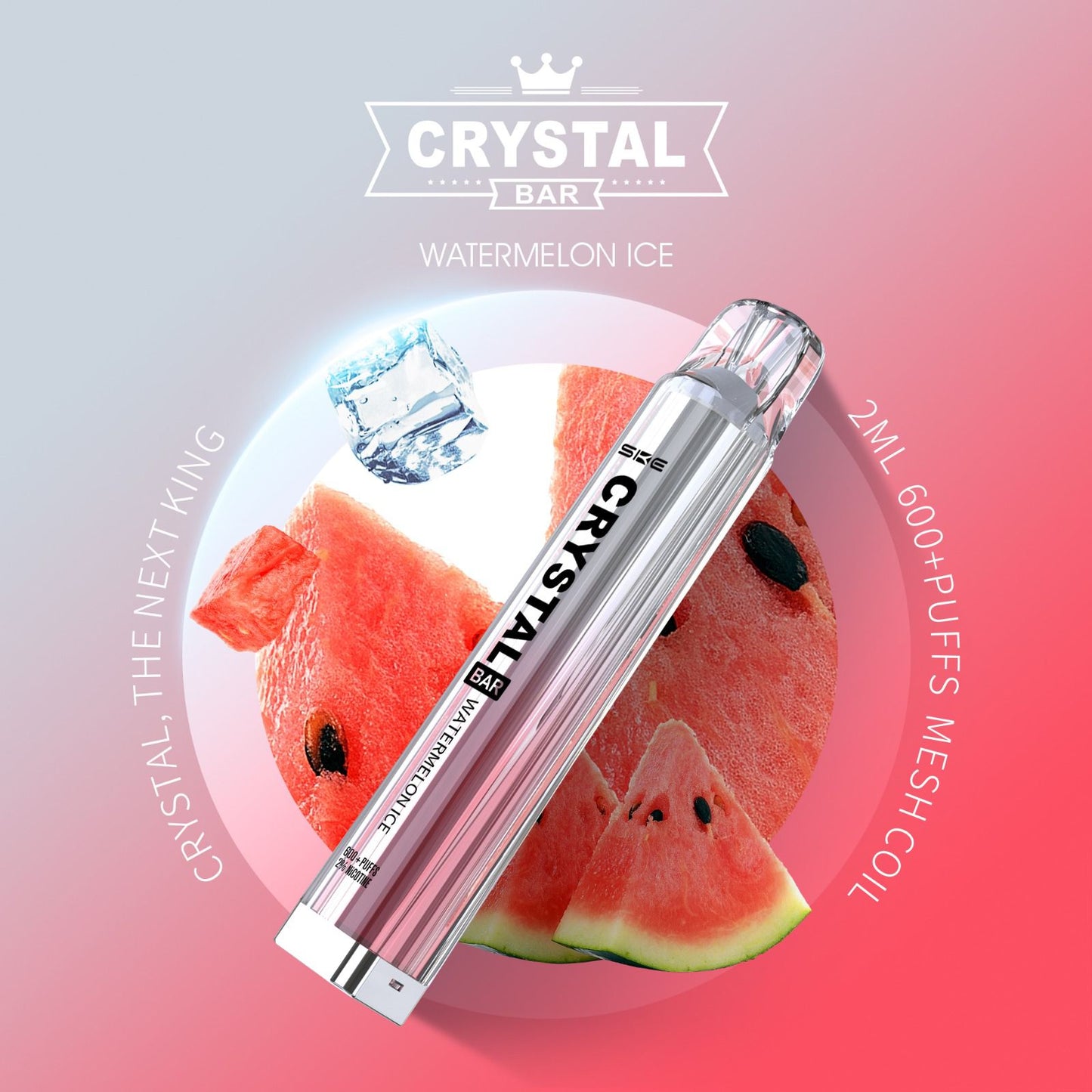 10 Stück Crystal Bar Watermelon Ice 2% Nikotin